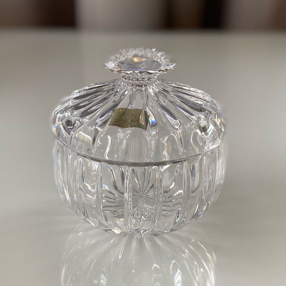 Mikasa Park Lane Crystal Condiment Jar with Lid